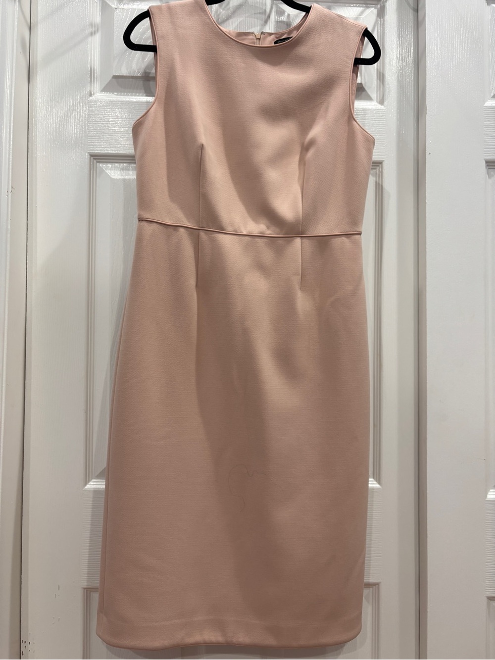 Ann Taylor Sleeveless Light Blush Sheath Dress
